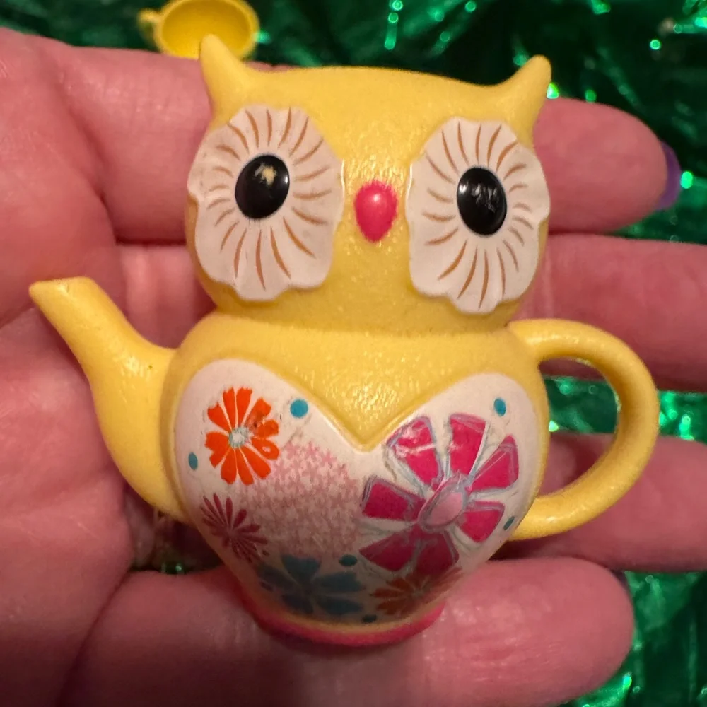American Girl Doll Wellie wishers Owl Tea Set